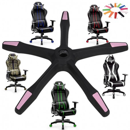 Flat gaming chair base with swivel function for Diablo