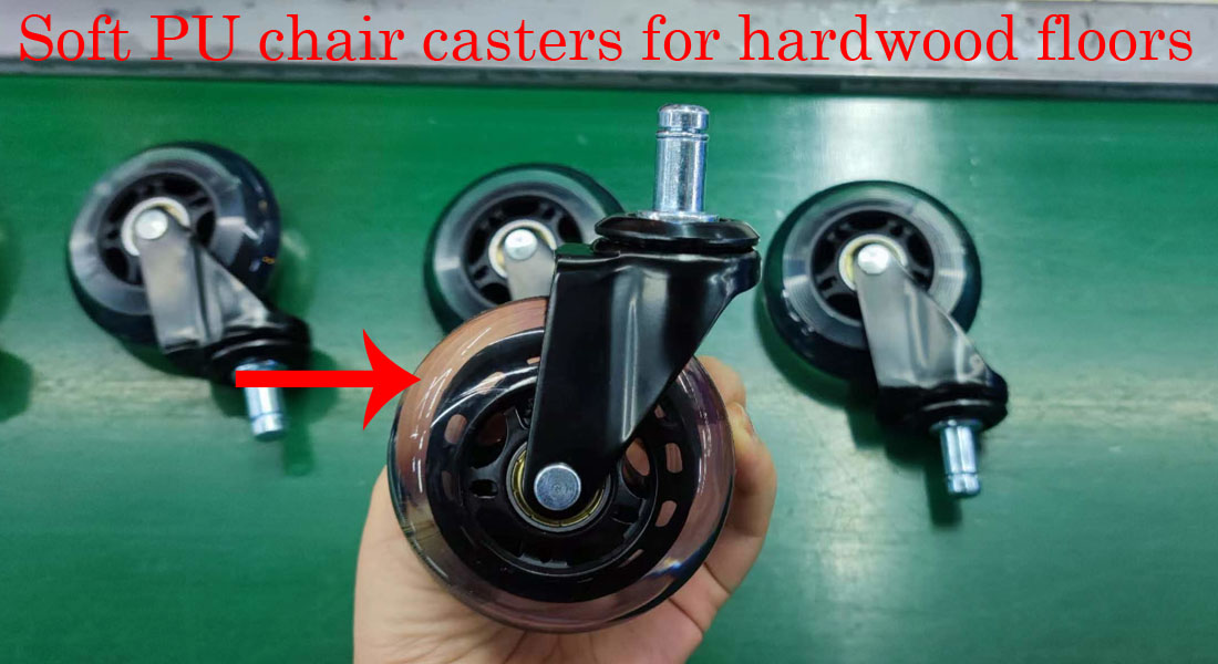 Manufacturing heavy duty office chair casters for hardwood floors 5 legs components