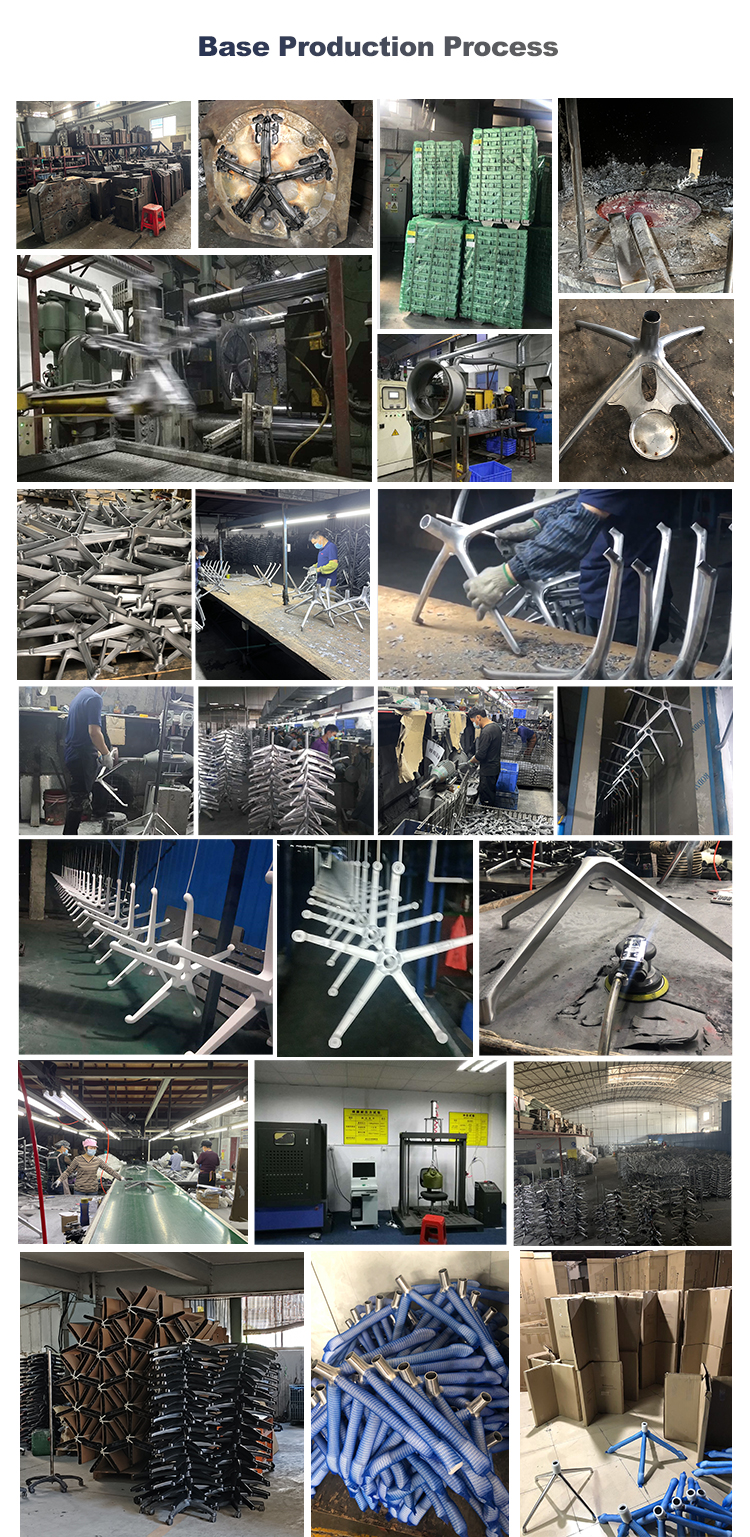Chair base heavy-duty die-casting and precision polishing manufacturing process