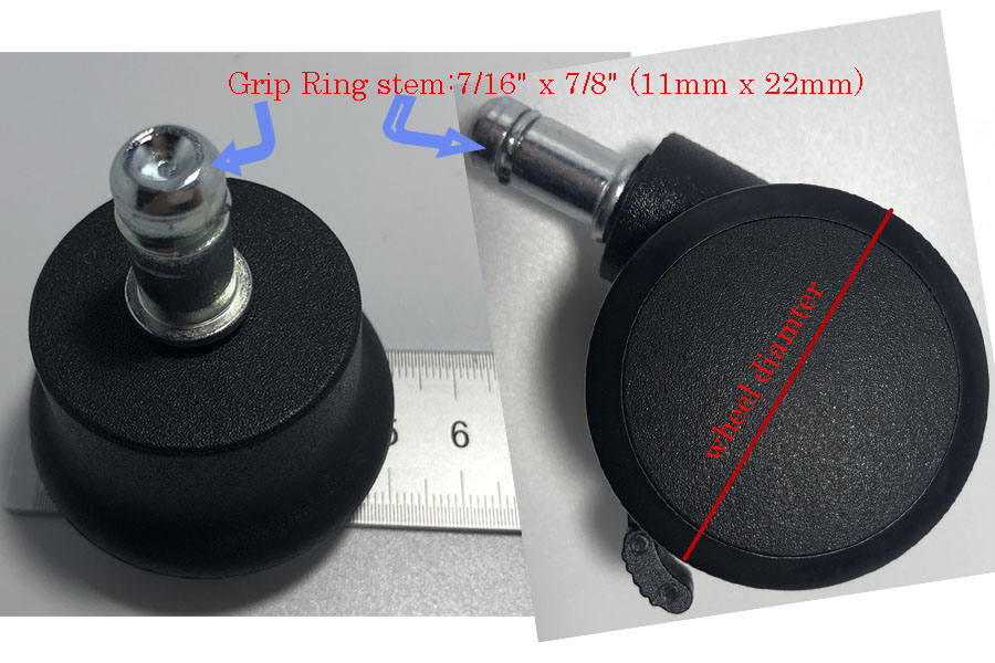 GET THE RIGHT OFFICE CHAIR WHEELS FOR YOUR NEEDS 2 2 Manufacturing heavy duty Grip Ring stem Office chair wheels armchair components