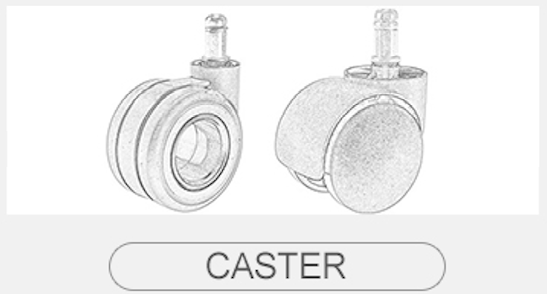 Heavy-duty replacement PU caster wheels for office chairs