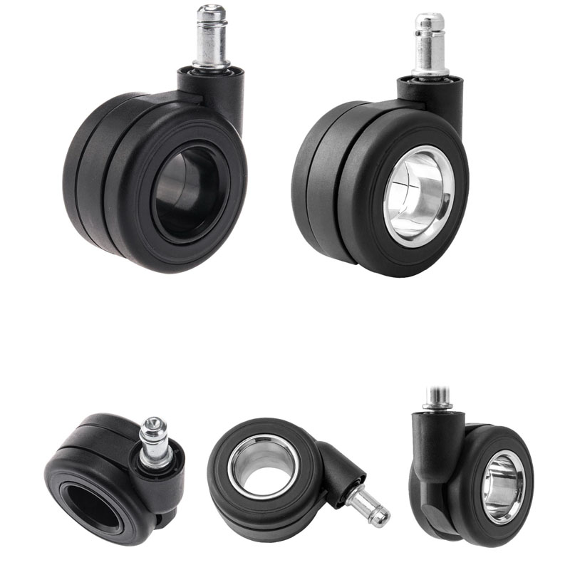 Premium hollow caster wheel designed for high end gaming and executive chairs