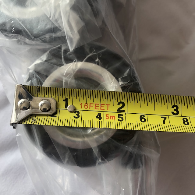 Standard 50mm dimensions of our heavy duty chair casters