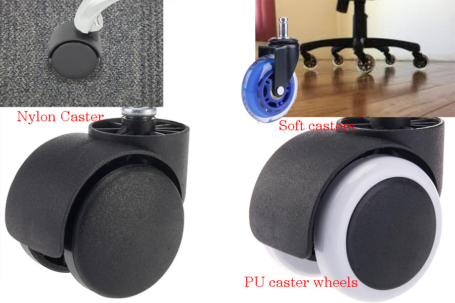 GET THE RIGHT OFFICE CHAIR WHEELS FOR YOUR NEEDS 4 4 Locking Self braking Anti static Office chair wheels swivel accessories from China supplier