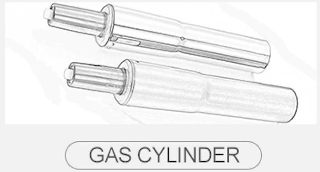 High-quality pneumatic gas lift cylinder for office chair height adjustment.