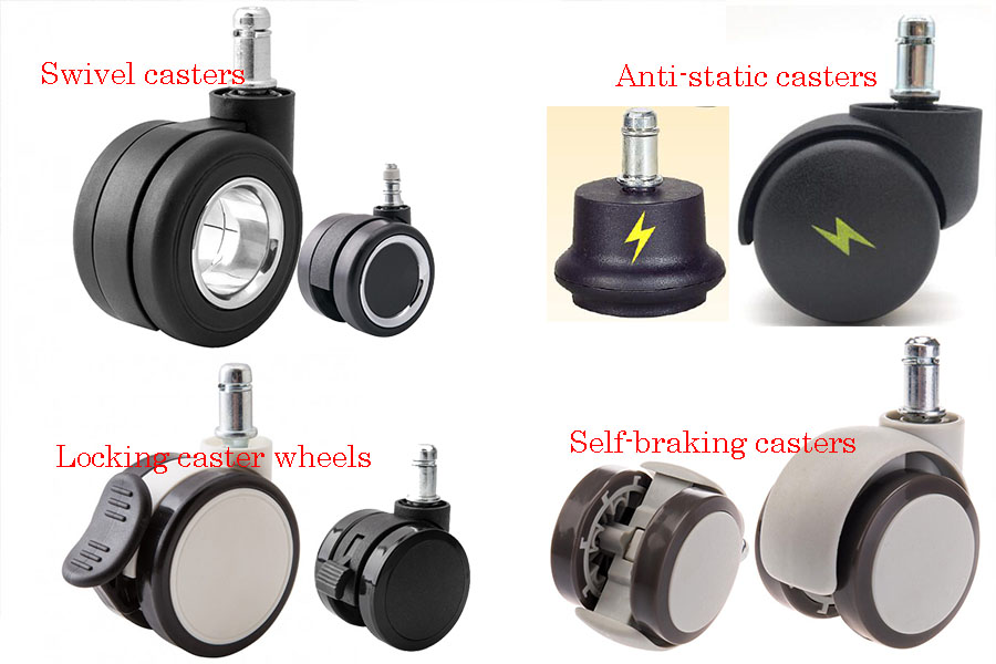 GET THE RIGHT OFFICE CHAIR WHEELS FOR YOUR NEEDS 5 5 Office chair wheels indoor furniture roating complements from Chinese wholesale vendor
