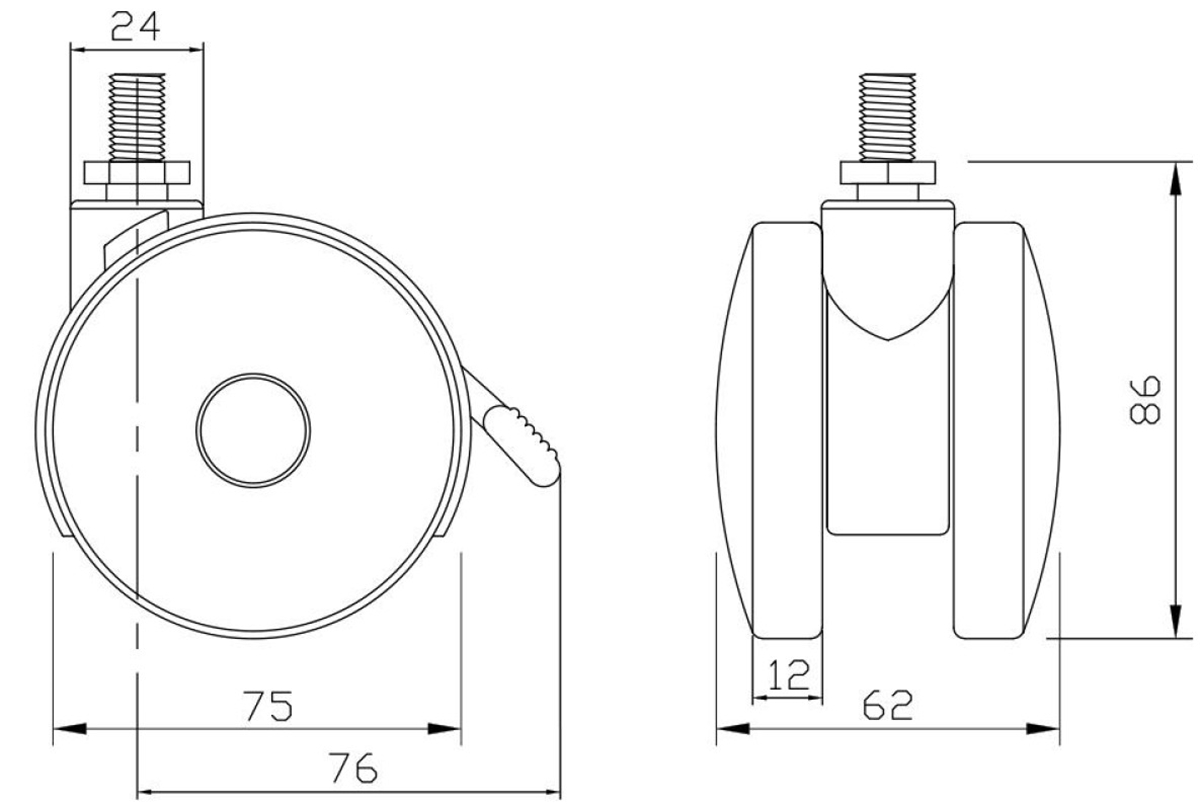 office chair wheel lock