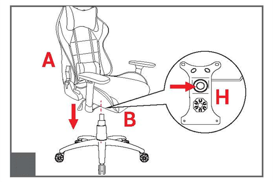 GAMING CHAIR ASSEMBLY INSTRUCTIONS | BY CHINESE MANUFACTURER 9 9 sgs certified oem products gaming chair replacement parts fittings
