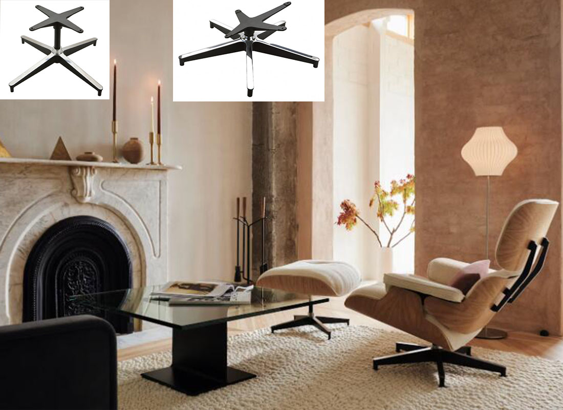 B Manufacturing heavy duty eames chair base armchair components 1