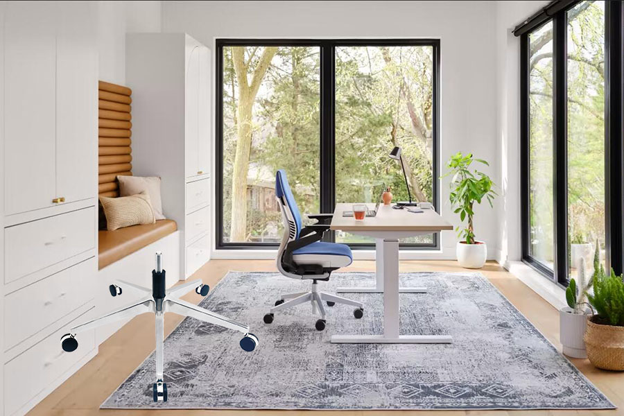 D steelcase chair parts 5 spoke swivel accessories from China supplier