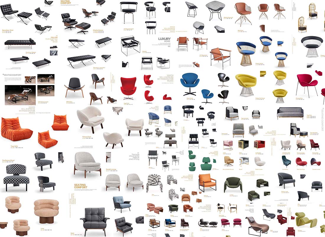 Modern furnishing manufacturers oem eames lounge chair replica 1