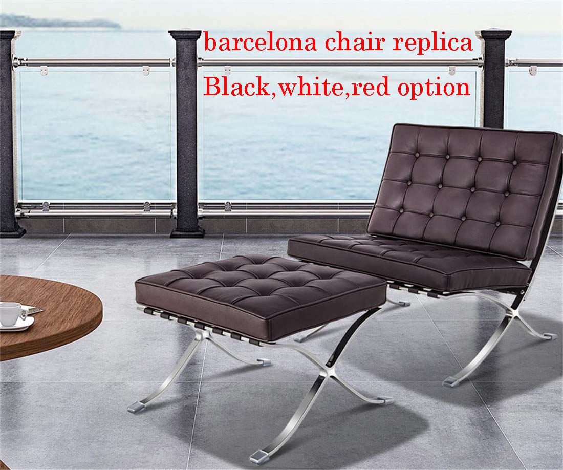 a moq 10 dupe barcelona chair reproduction from ODM furniture maker