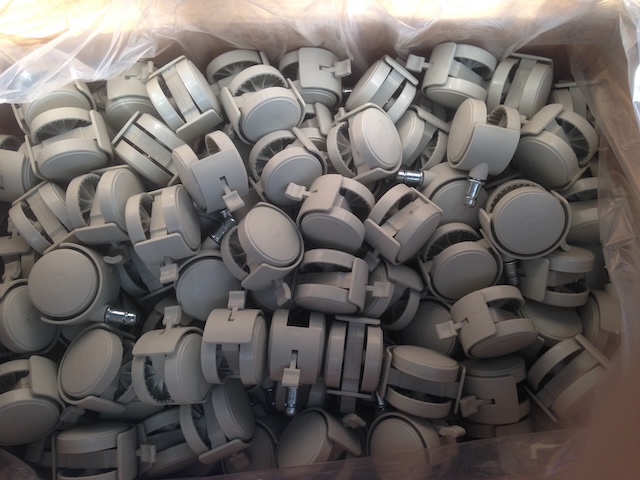 Office chair casters inspection