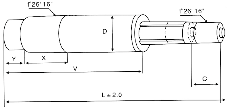 Standard dimensions and stroke lengths for the non rotating office chair gas lift cylinder