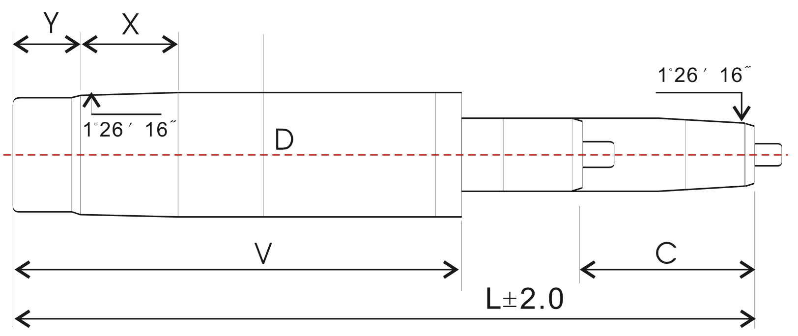 Standard dimensions, diameter, and stroke length chart for office chair gas cylinder 2