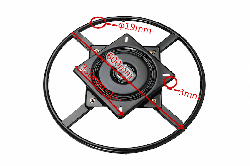 heavy duty ball bearing swivel plate office seatings adjustable mountings from ODM foshan factory 600mm.png